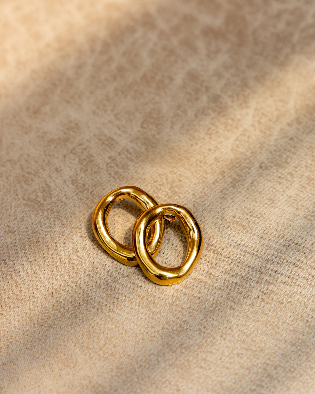 Golden O-Drop Earrings