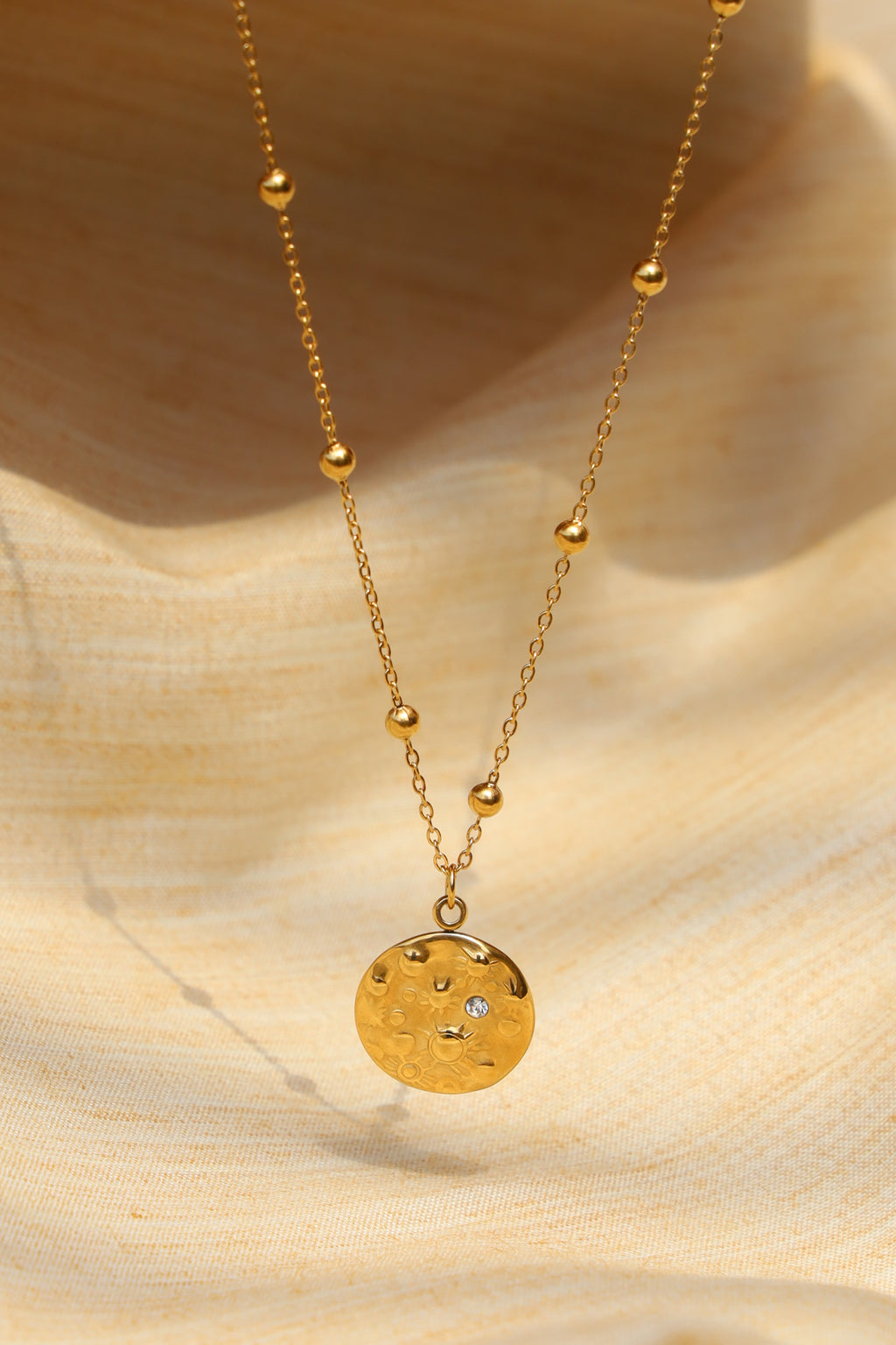 Beaded Medallion Necklace