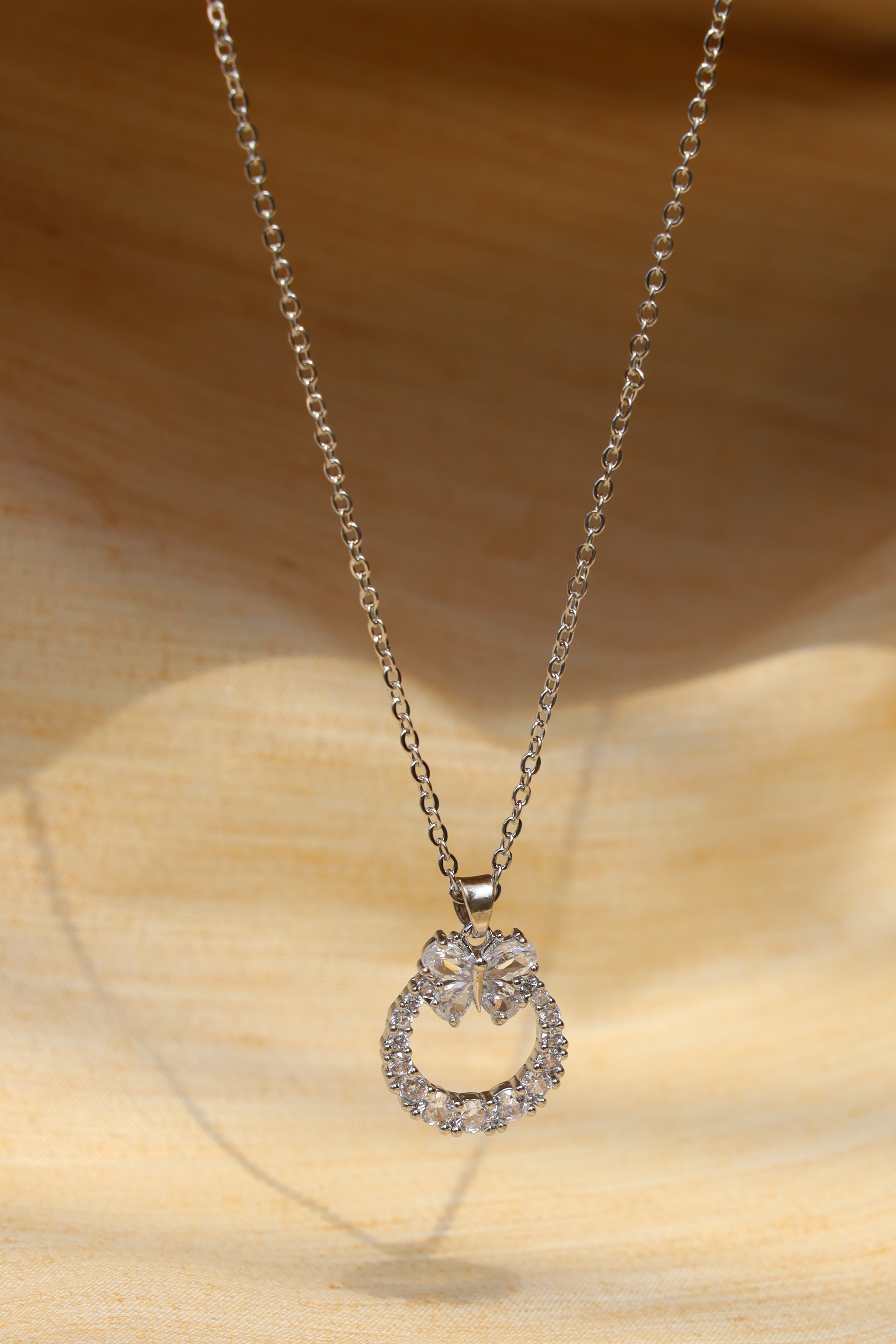Butterfly Halo Necklace