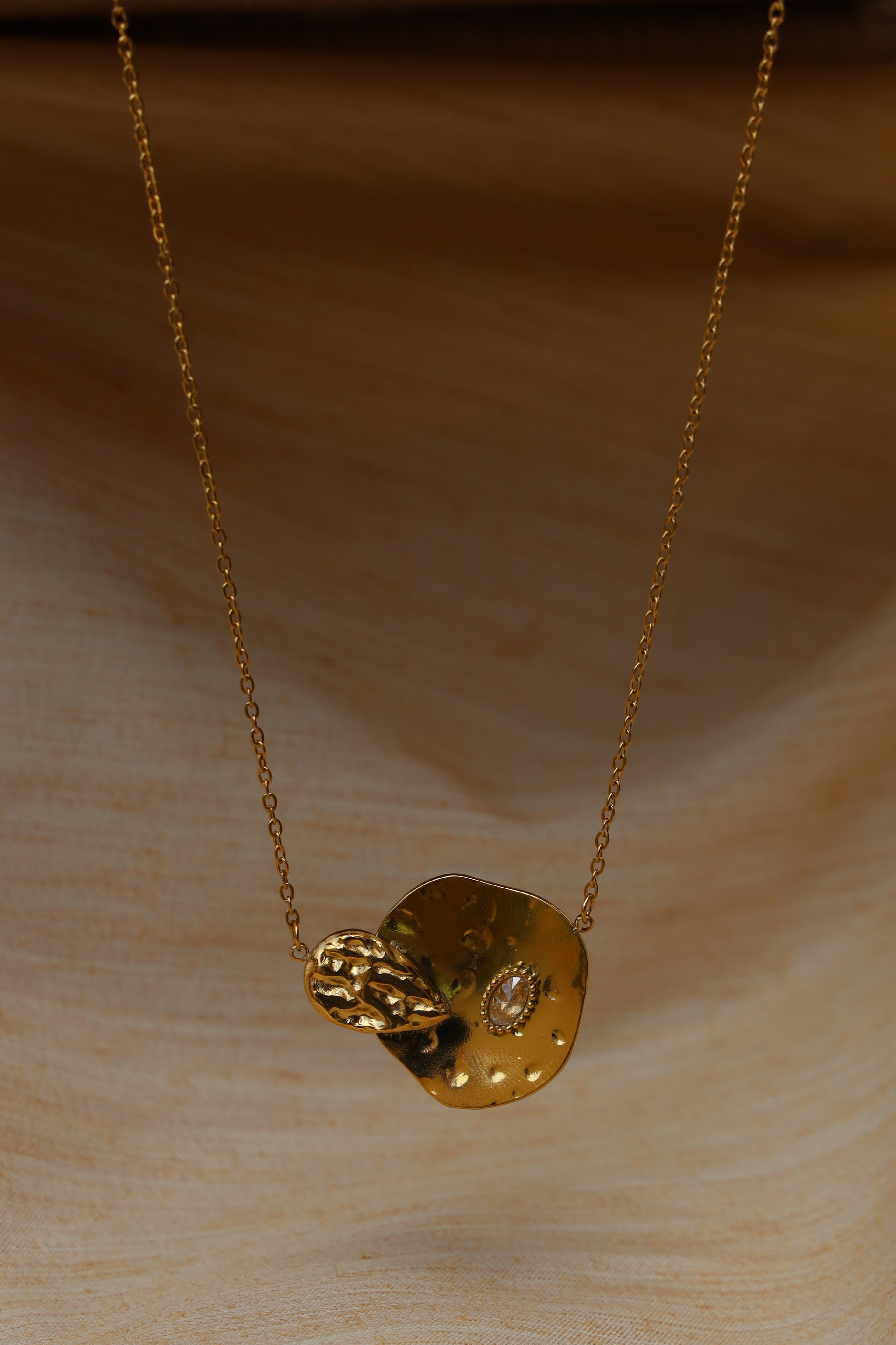 Golden Aura Medallion Necklace