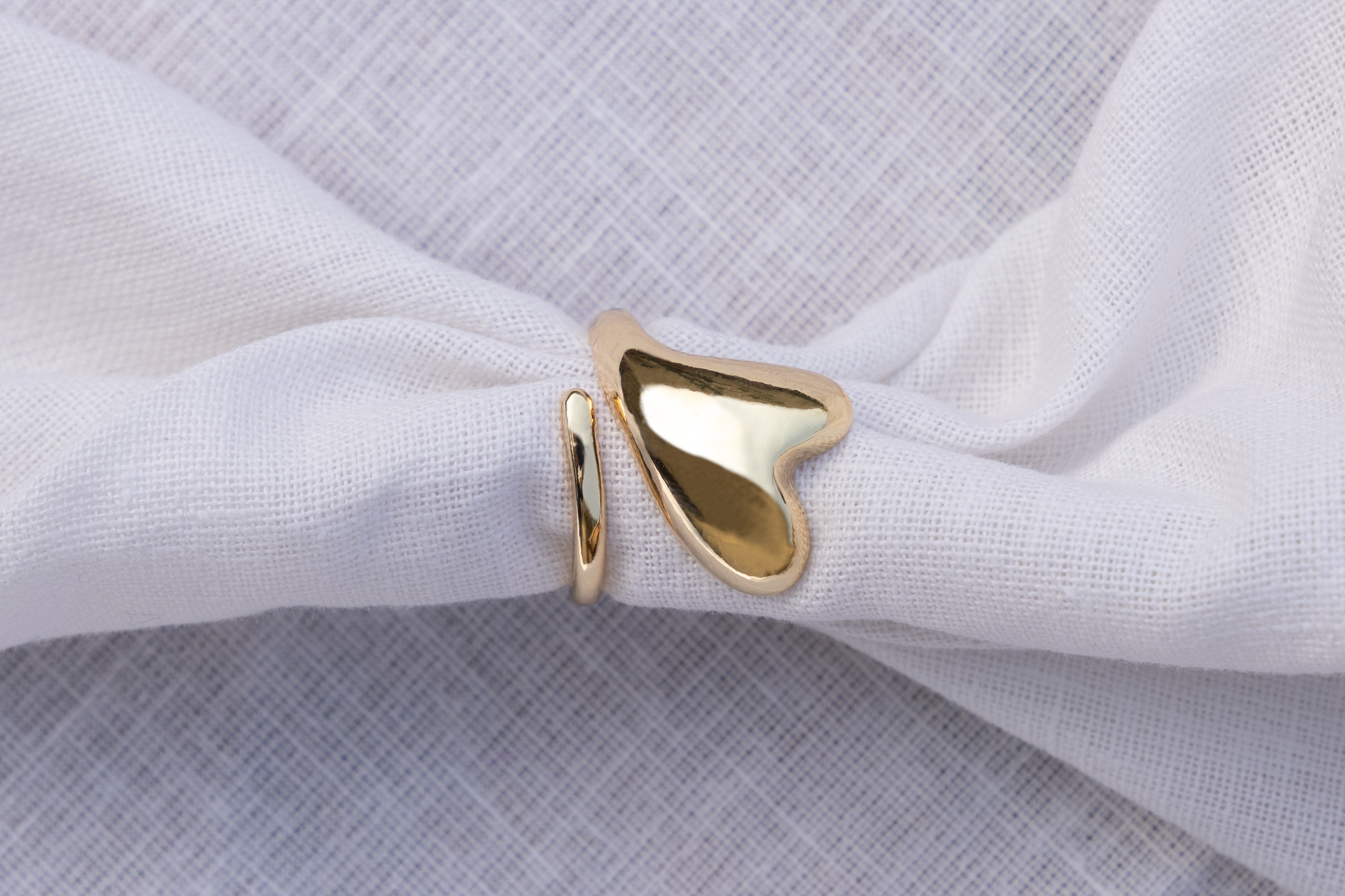 Puffy Heart Wrap Ring