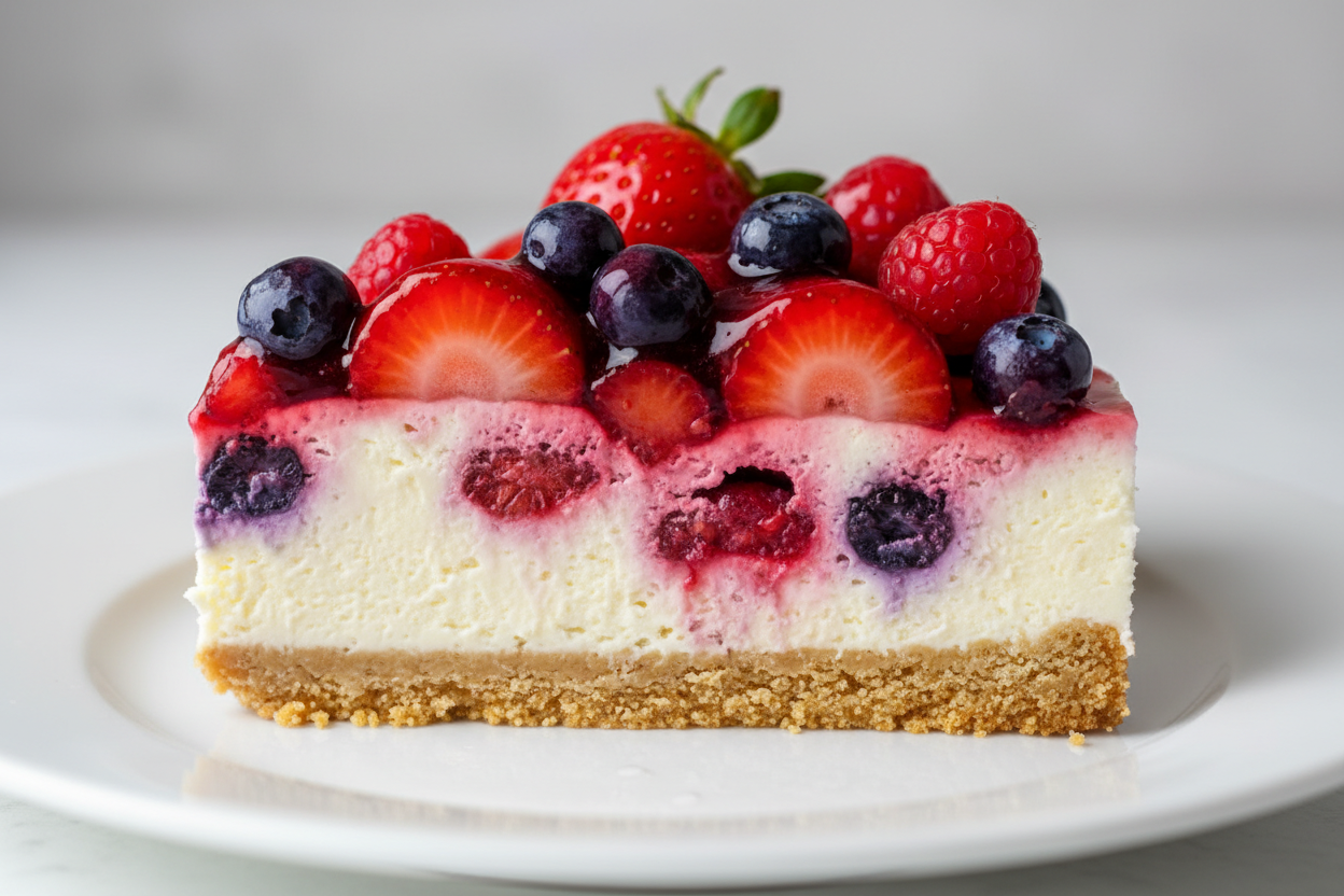 Triple Berry Cream Cheese Slice